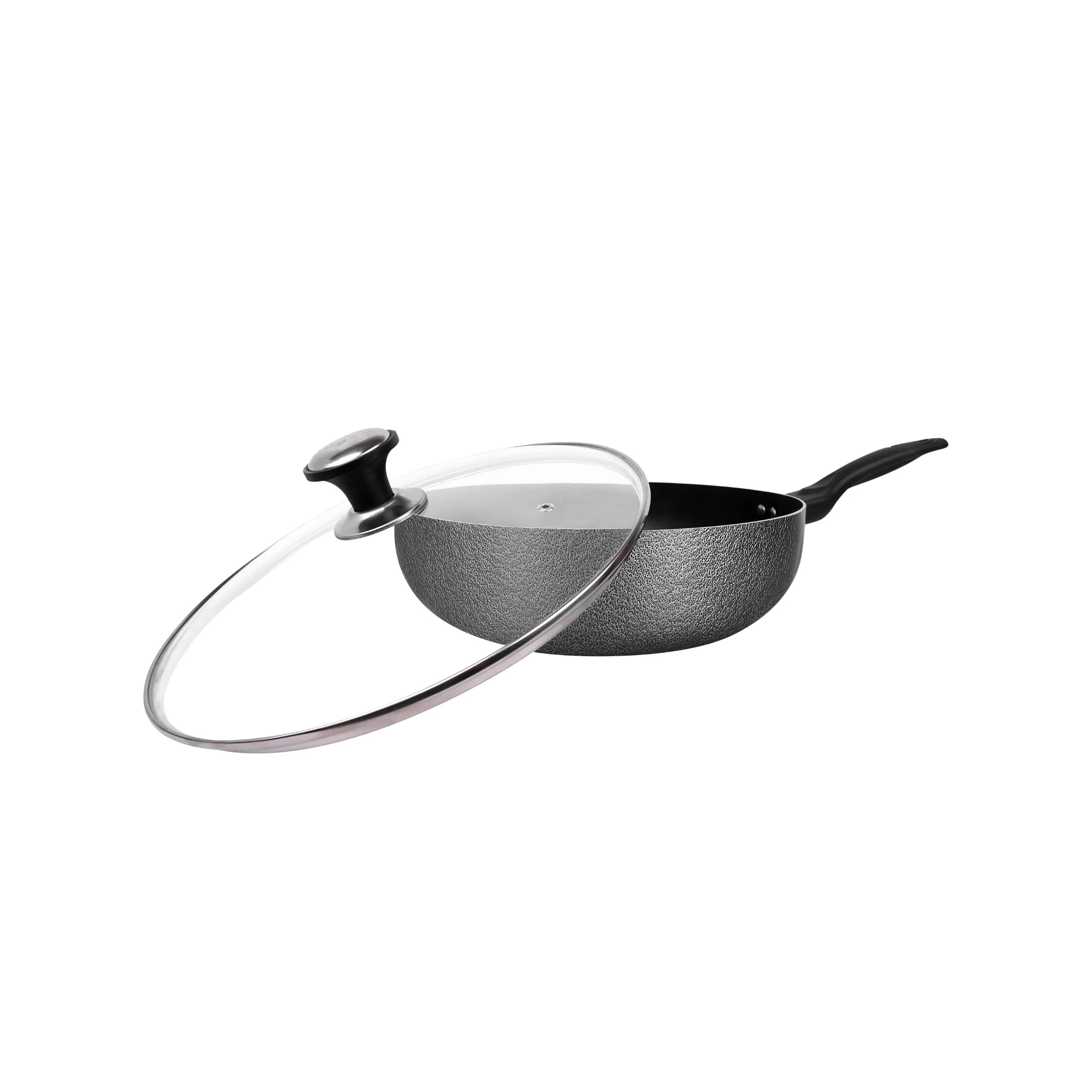GL Classic Wok with Glass Lid - Image 4